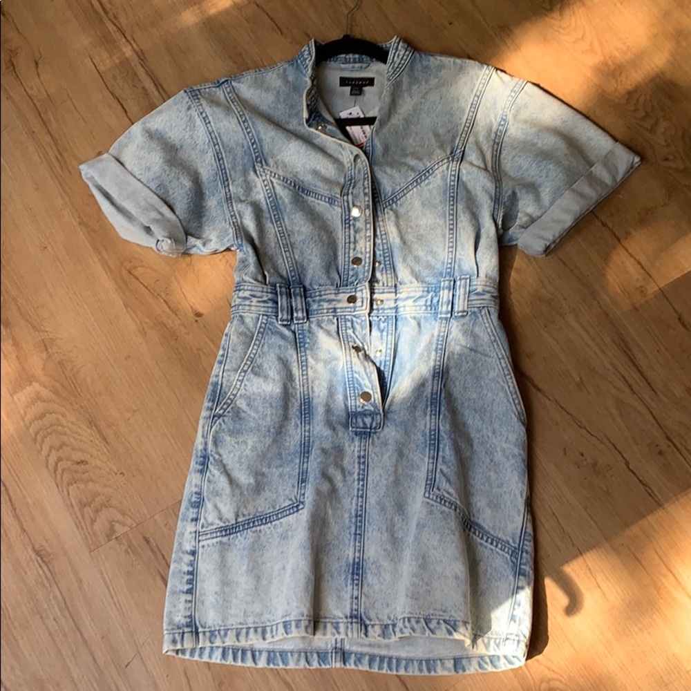 topshop dress denim size 4